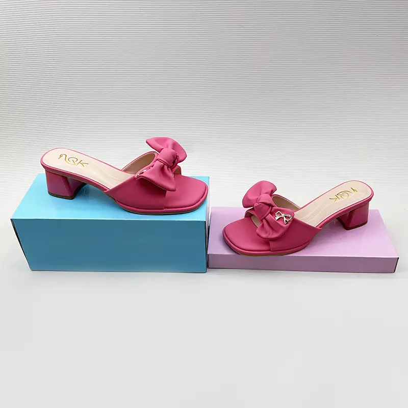 Cross-Border High Heel Slippers Women Spring 2025