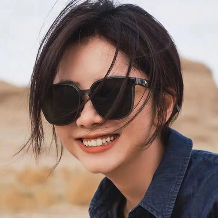 Women Anti-UV Slim Sunglasses White Clear - Image 19