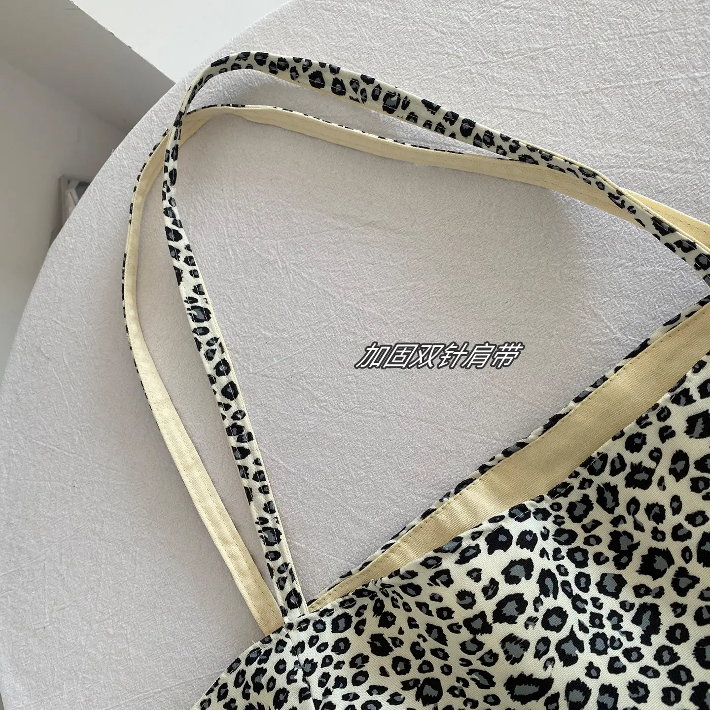 Vintage Leopard Print Double Shoulder Bag — feature 14
