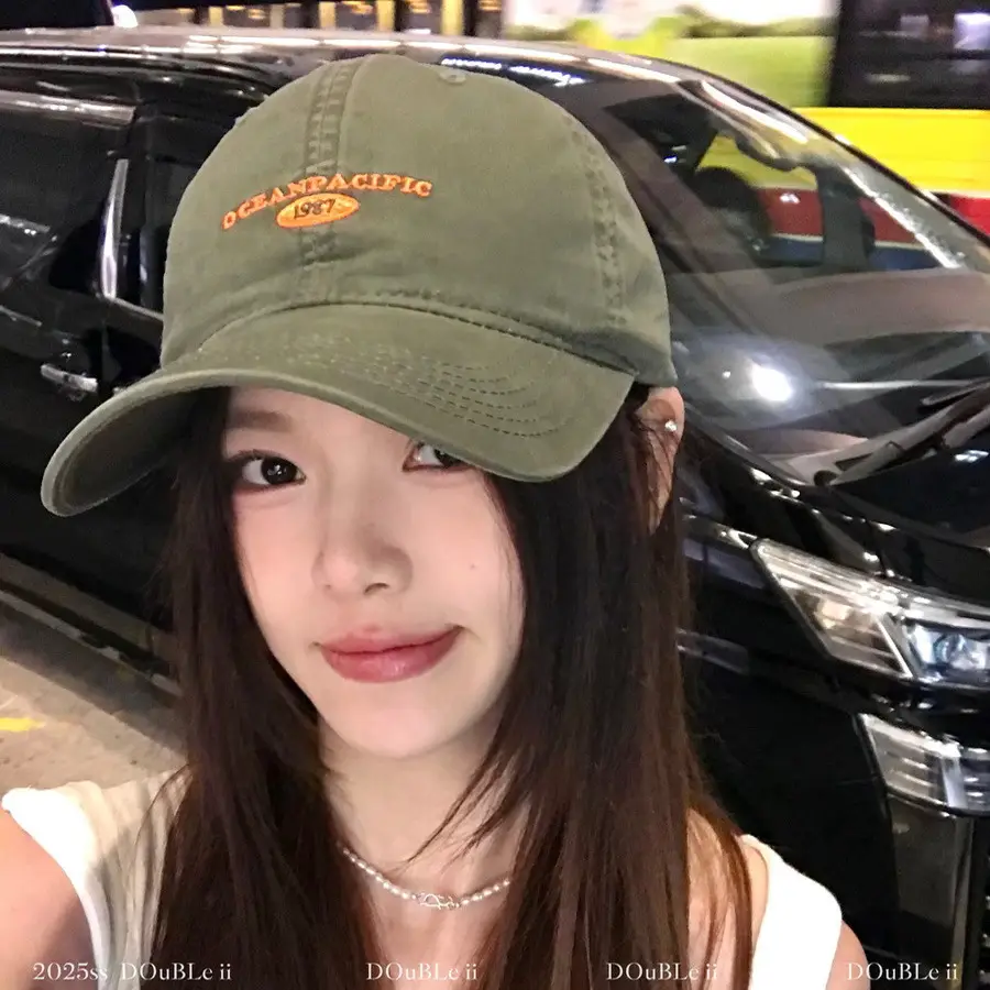 Purple Retro Korean Embroidered Cap for Women & Men - Image 12