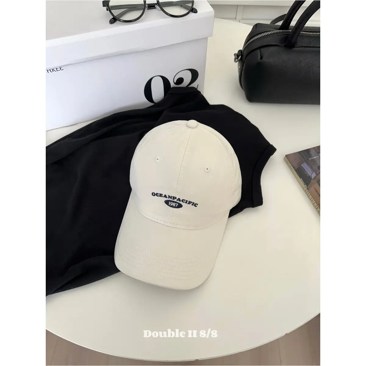 Purple Retro Korean Embroidered Cap for Women & Men - Image 4
