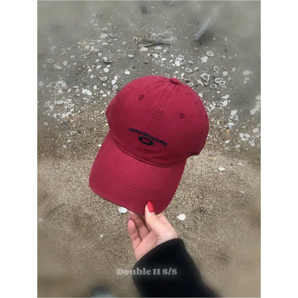 Purple Retro Korean Embroidered Cap for Women & Men - Image 7