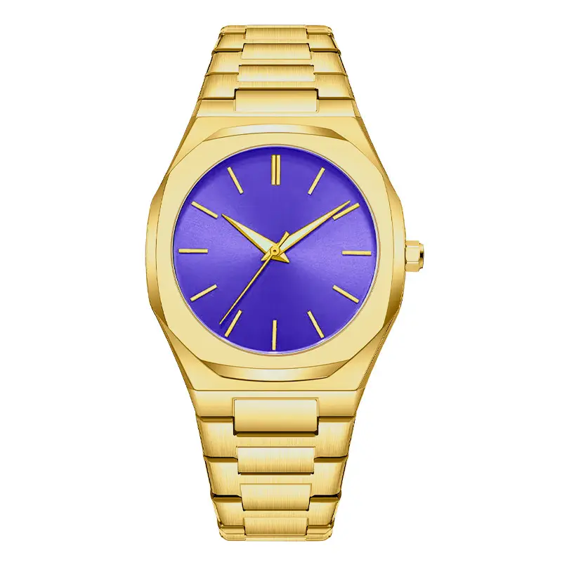 Men's Arabic Numeral Steel Wristwatch Silver Band - Image 11