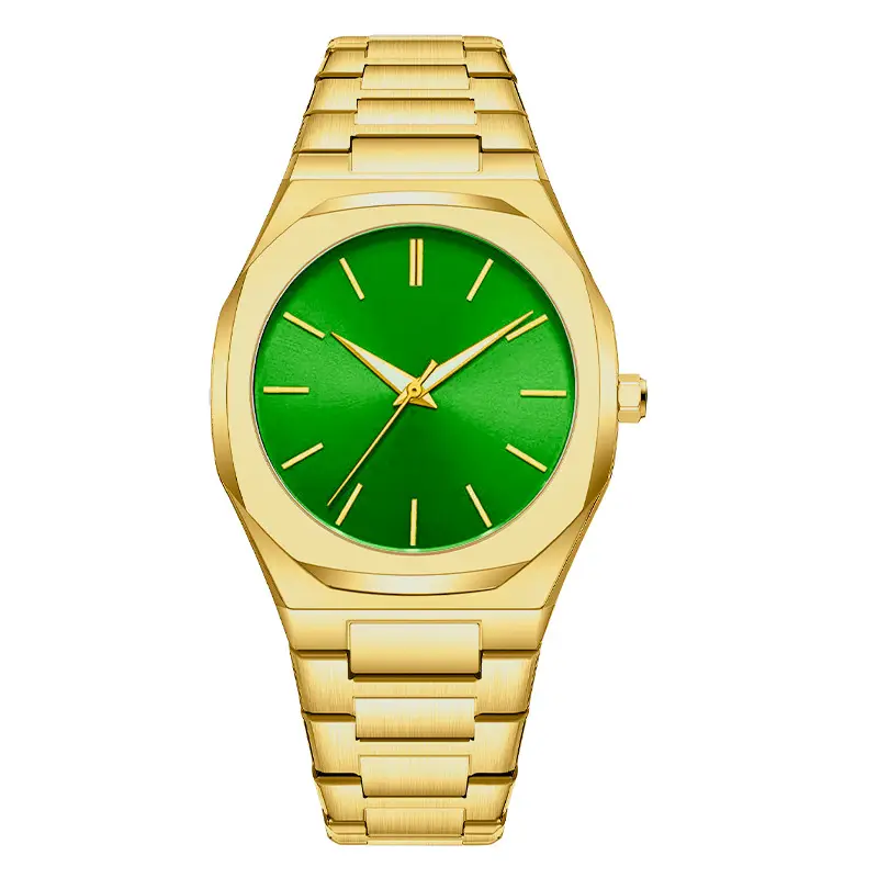 Men's Arabic Numeral Steel Wristwatch Silver Band - Image 12