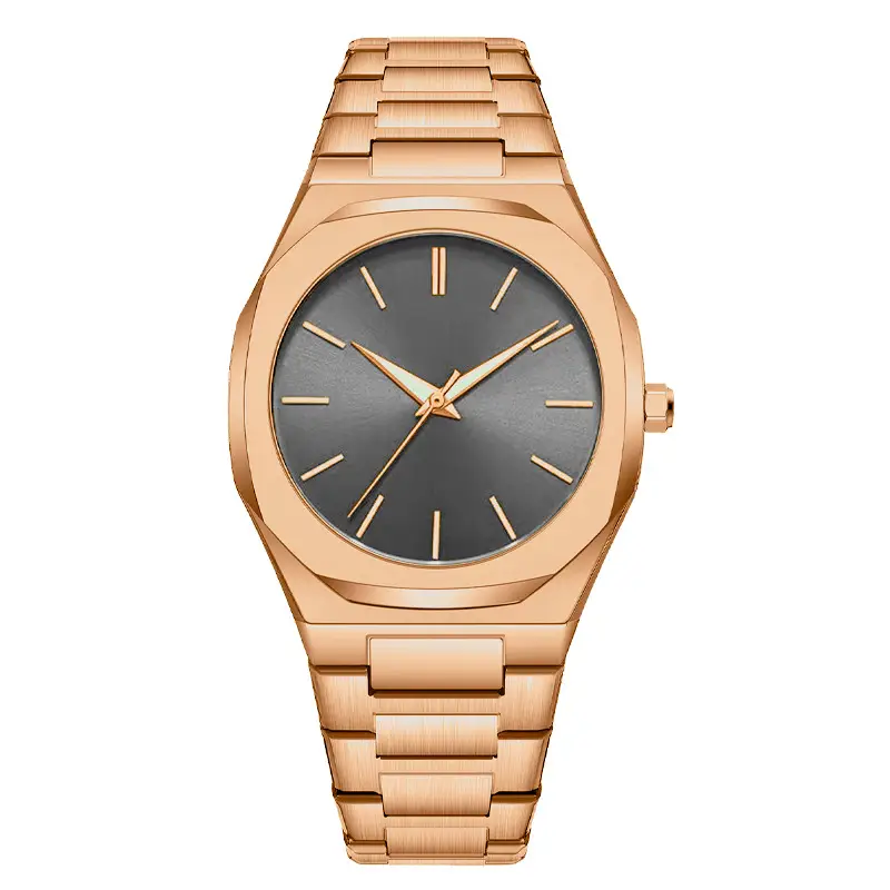 Men's Arabic Numeral Steel Wristwatch Silver Band - Image 13