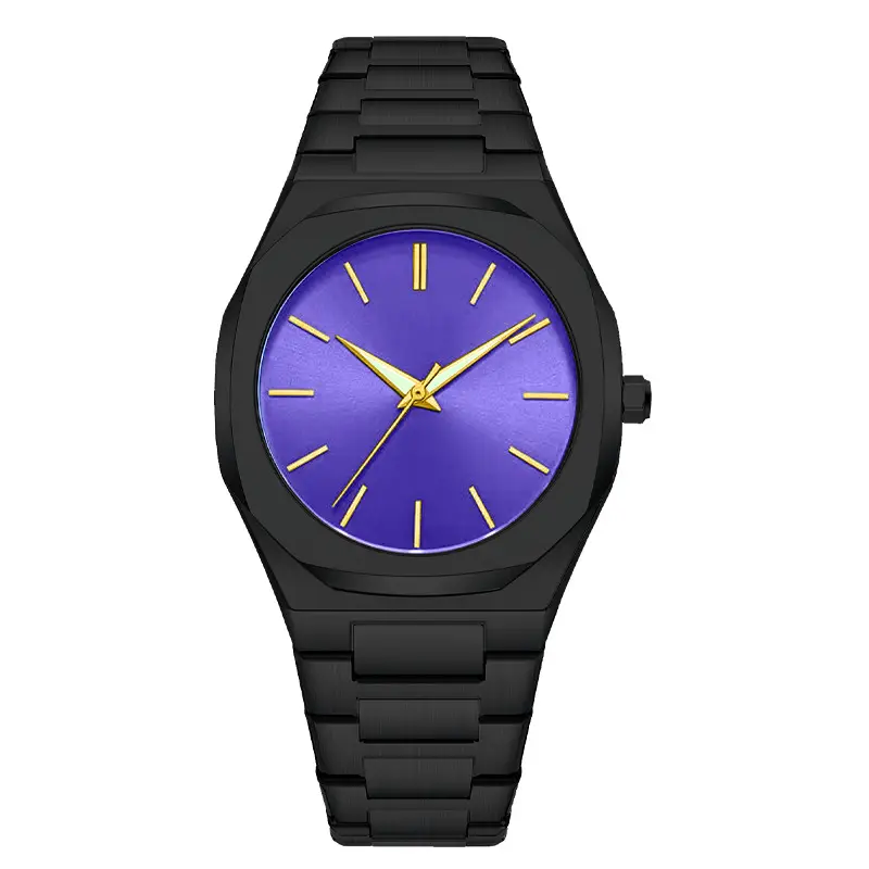Men's Arabic Numeral Steel Wristwatch Silver Band - Image 8