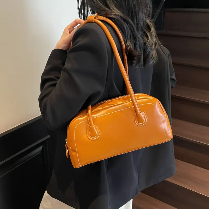 Tiffany Style Patent Leather Bowling Bag for Women - Image 5