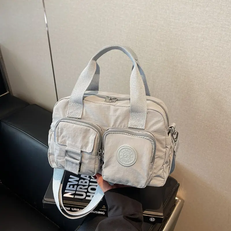 Black Multi-Pocket Women's Shoulder Crossbody Bag - Image 8