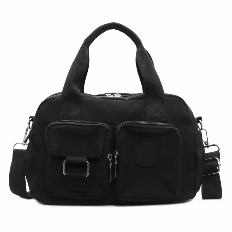 Black Multi-Pocket Women's Shoulder Crossbody Bag - Image 5