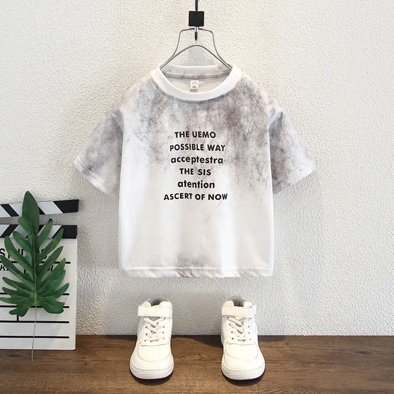 Boys Tie-Dye Short Sleeve T-Shirt Summer 2025 - Image 3