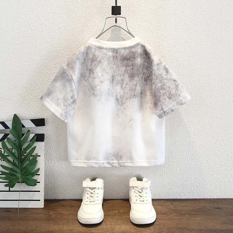 Boys Tie-Dye Short Sleeve T-Shirt Summer 2025 - Image 6