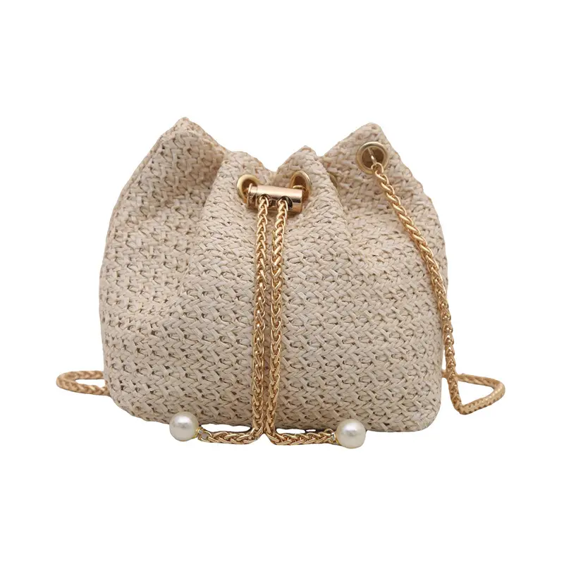2025 Summer Woven Bucket Bag Women Crossbody - Image 7