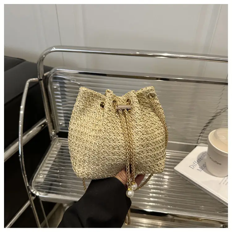2025 Summer Woven Bucket Bag Women Crossbody — feature 17