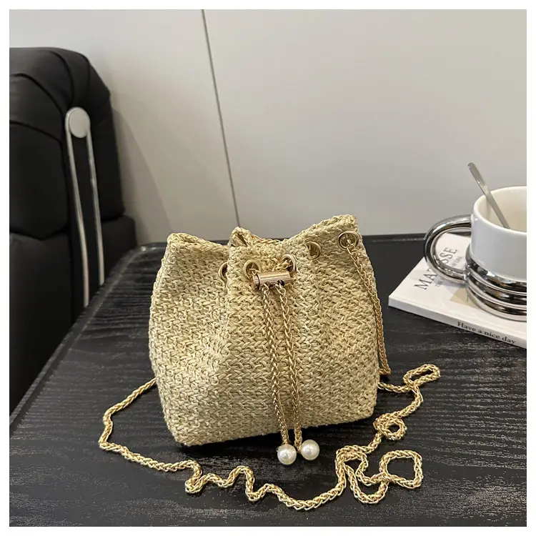 2025 Summer Woven Bucket Bag Women Crossbody — feature 18