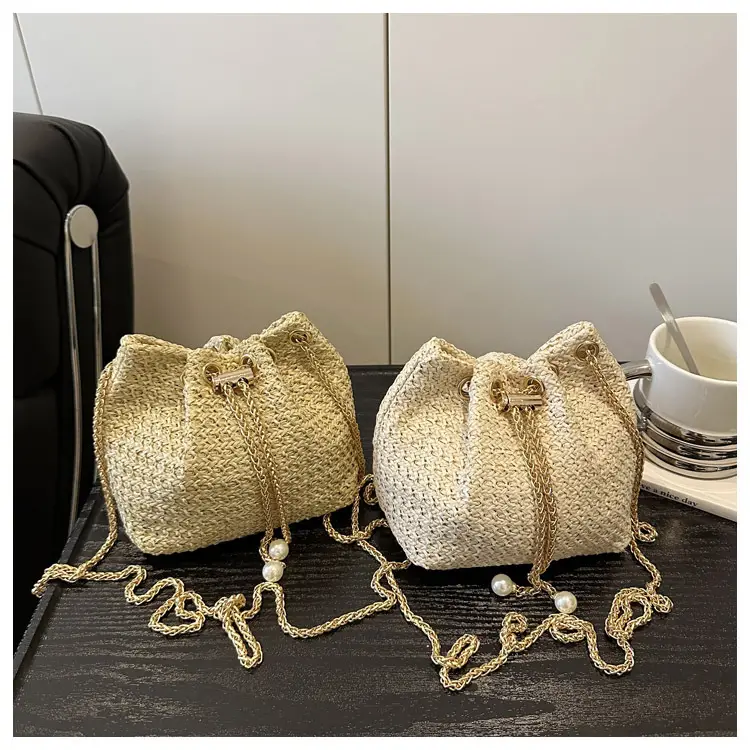 2025 Summer Woven Bucket Bag Women Crossbody — feature 20