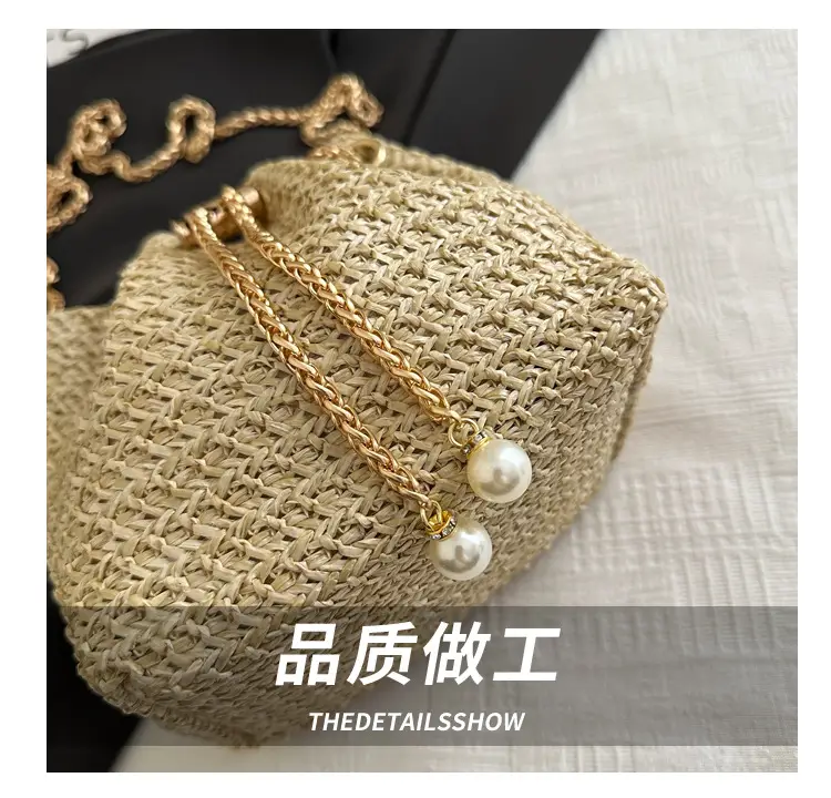 2025 Summer Woven Bucket Bag Women Crossbody — feature 4