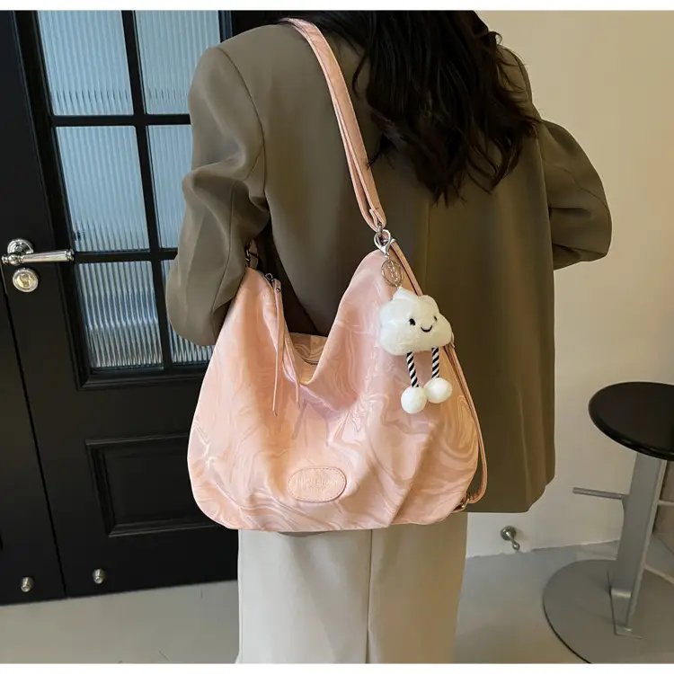 Light Blue Cute Bear Hook Tote Bag for Women — feature 10