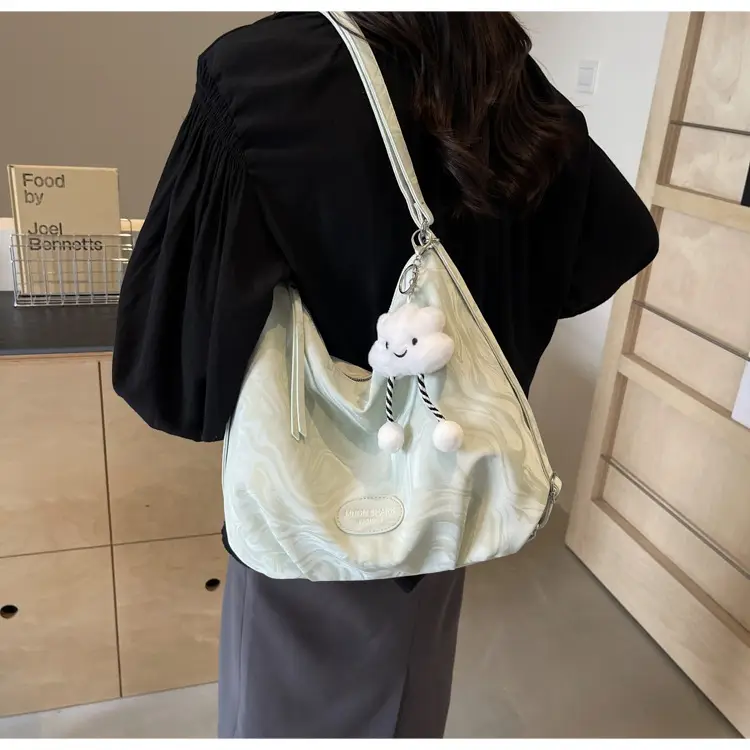 Light Blue Cute Bear Hook Tote Bag for Women — feature 16