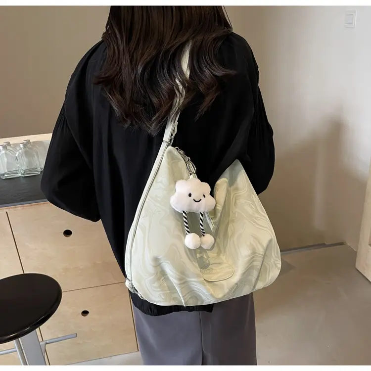 Light Blue Cute Bear Hook Tote Bag for Women — feature 18