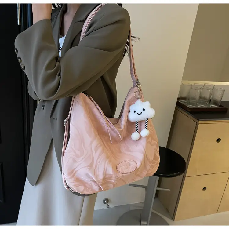 Light Blue Cute Bear Hook Tote Bag for Women — feature 9