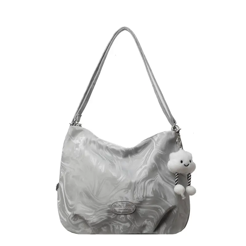 Light Blue Cute Bear Hook Tote Bag for Women - Image 2
