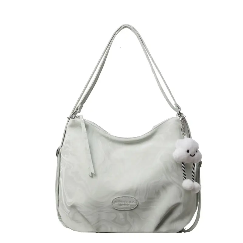 Light Blue Cute Bear Hook Tote Bag for Women - Image 3