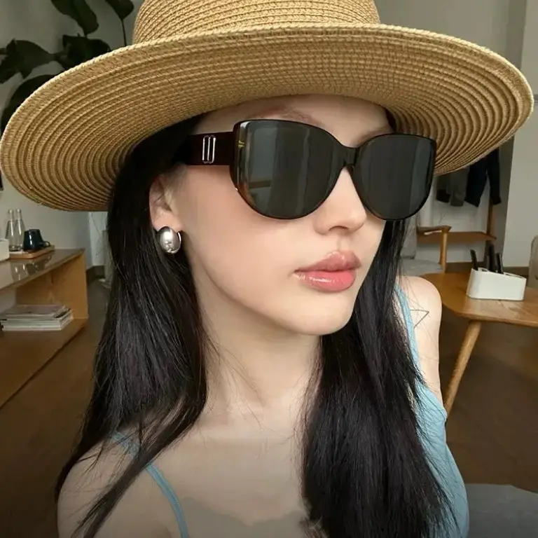 New Plate Cat's Eye Sunglasses HD UV Protection - Image 9