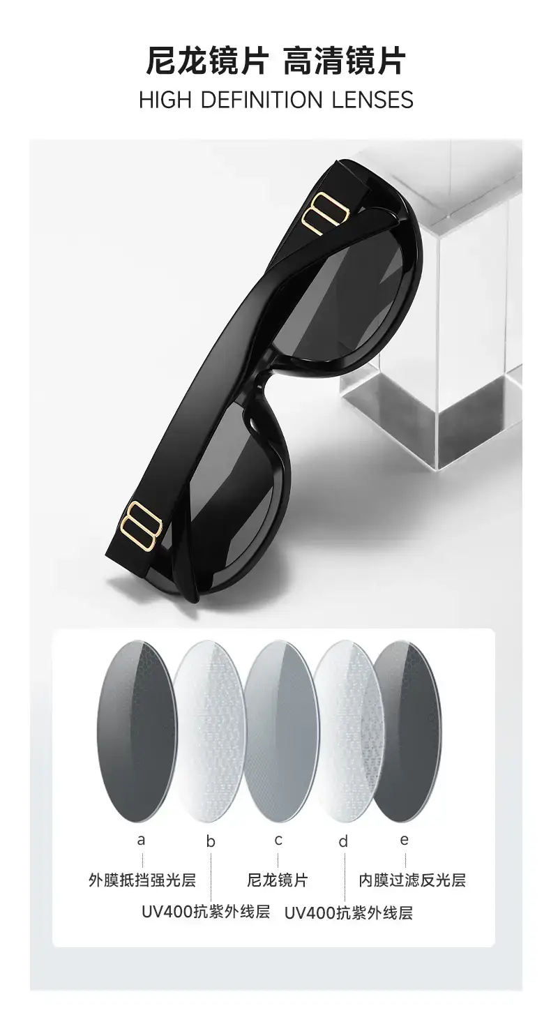 New Plate Cat's Eye Sunglasses HD UV Protection β feature 8