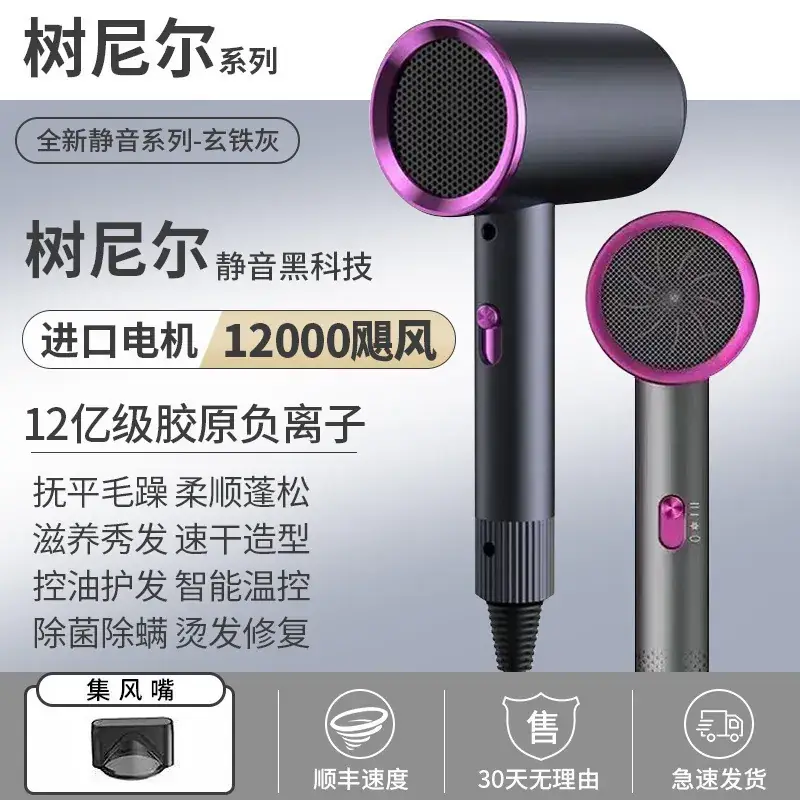 Portable Hair Dryer with Strong Wind & Negative Ion Technology - Image 2