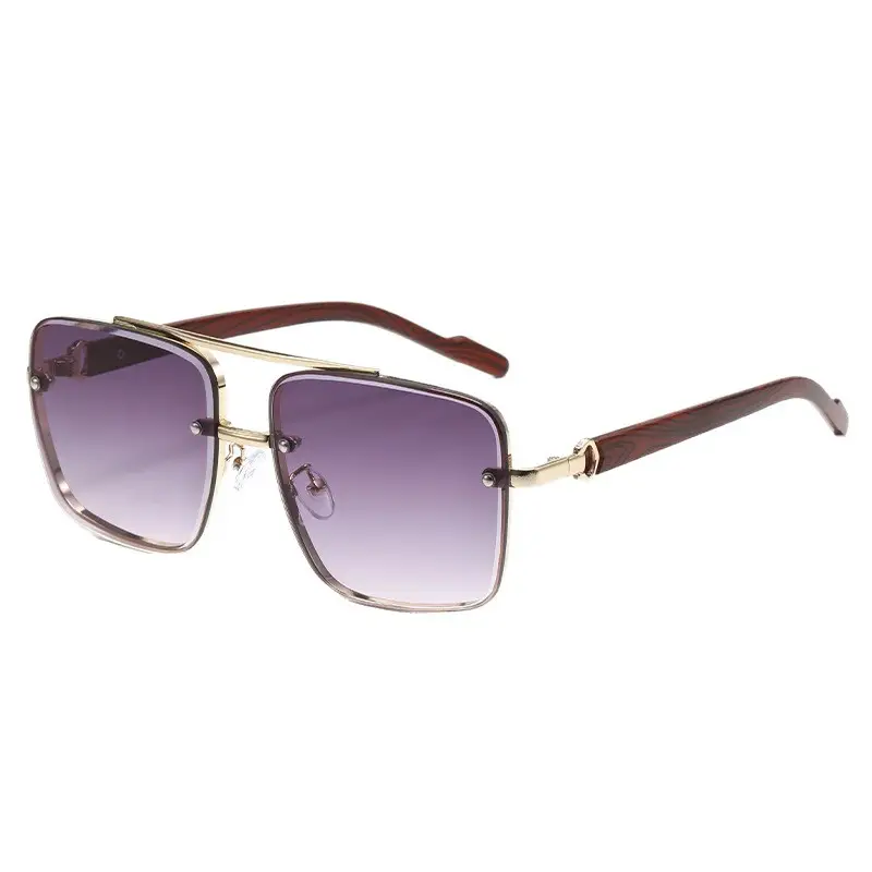 Men's Polarized Sunglasses Retro Brown Gold - Image 12
