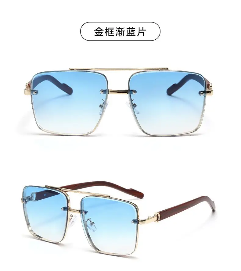 Men's Polarized Sunglasses Retro Brown Gold — feature 11