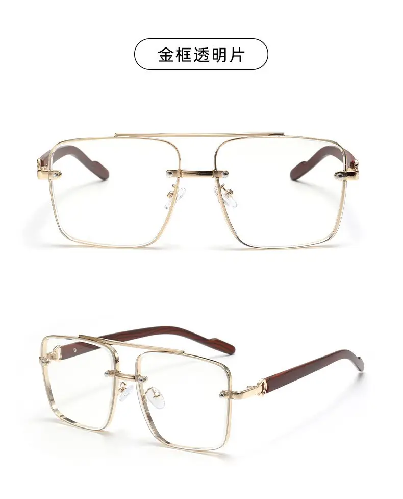 Men's Polarized Sunglasses Retro Brown Gold — feature 12