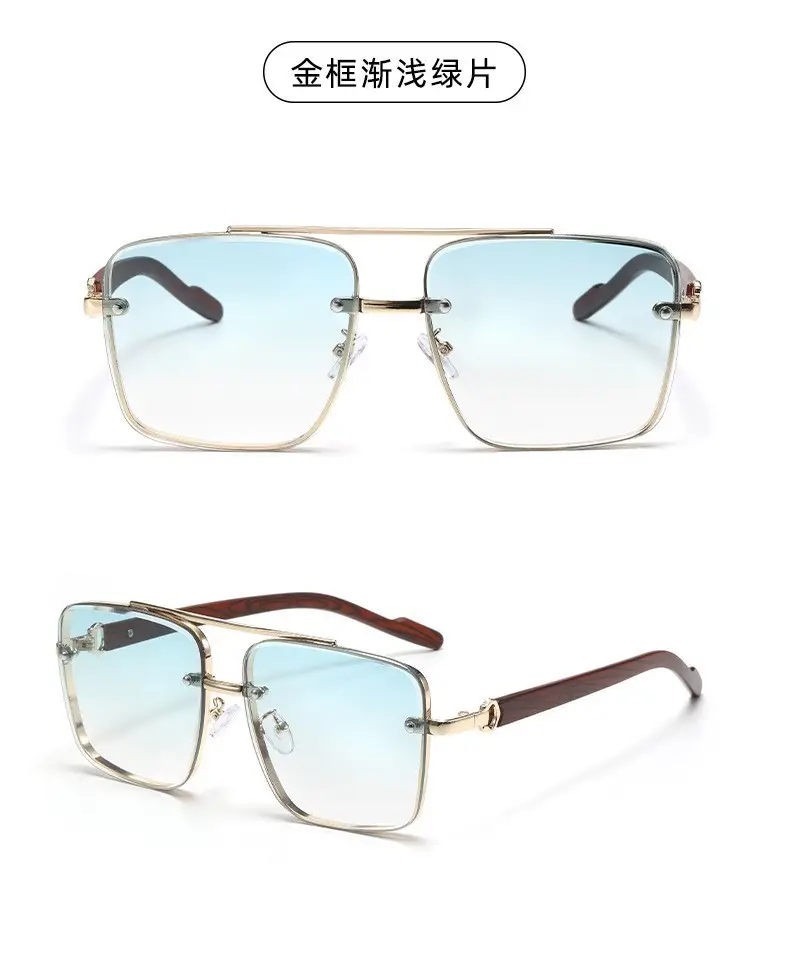 Men's Polarized Sunglasses Retro Brown Gold — feature 13