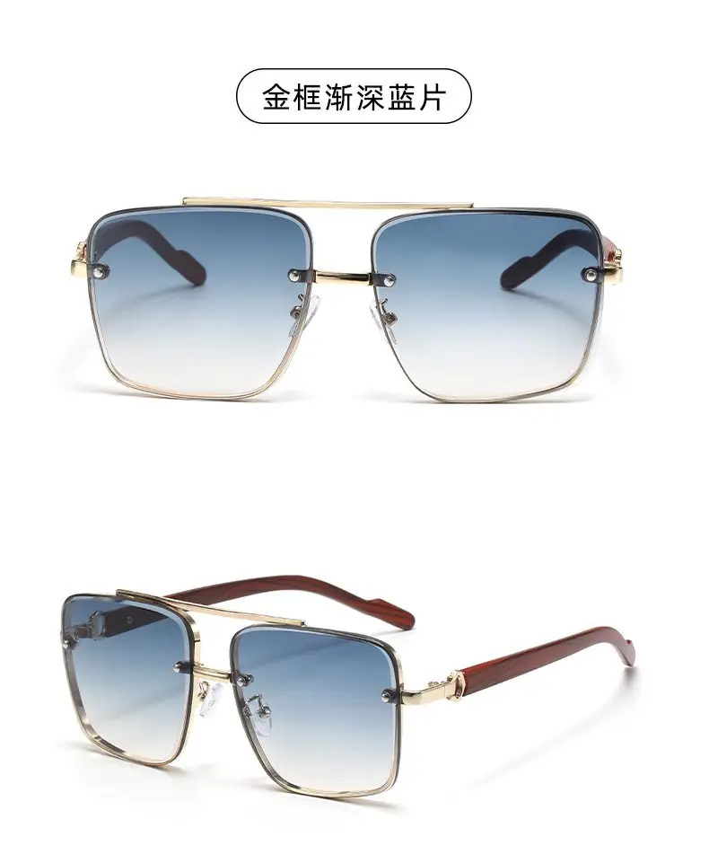 Men's Polarized Sunglasses Retro Brown Gold — feature 15