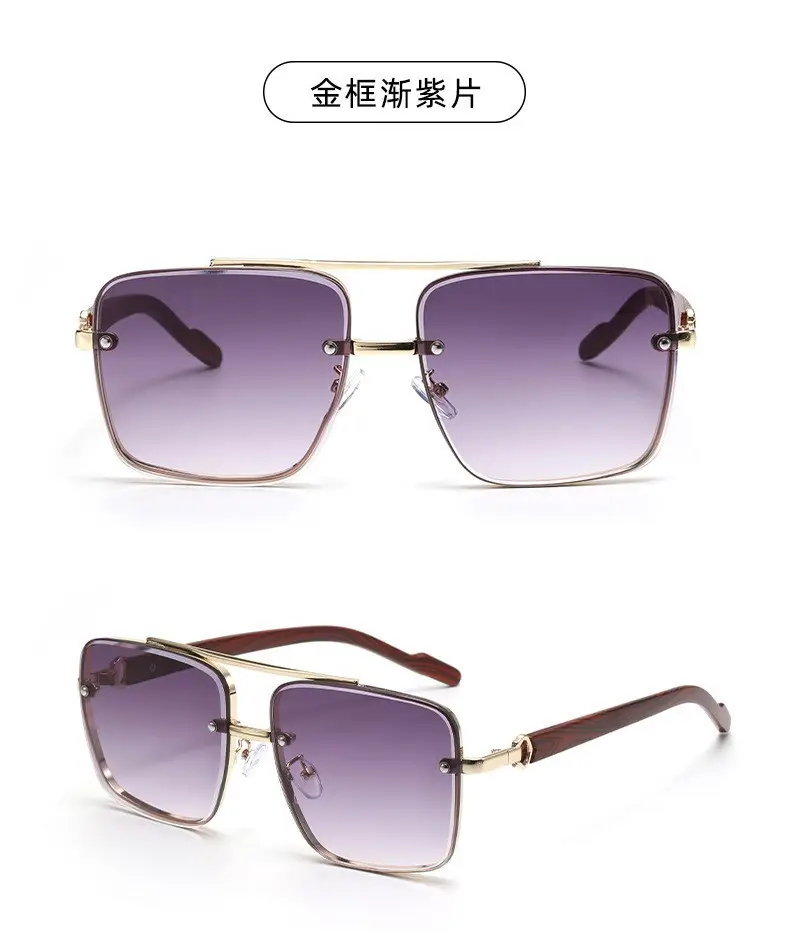Men's Polarized Sunglasses Retro Brown Gold — feature 9