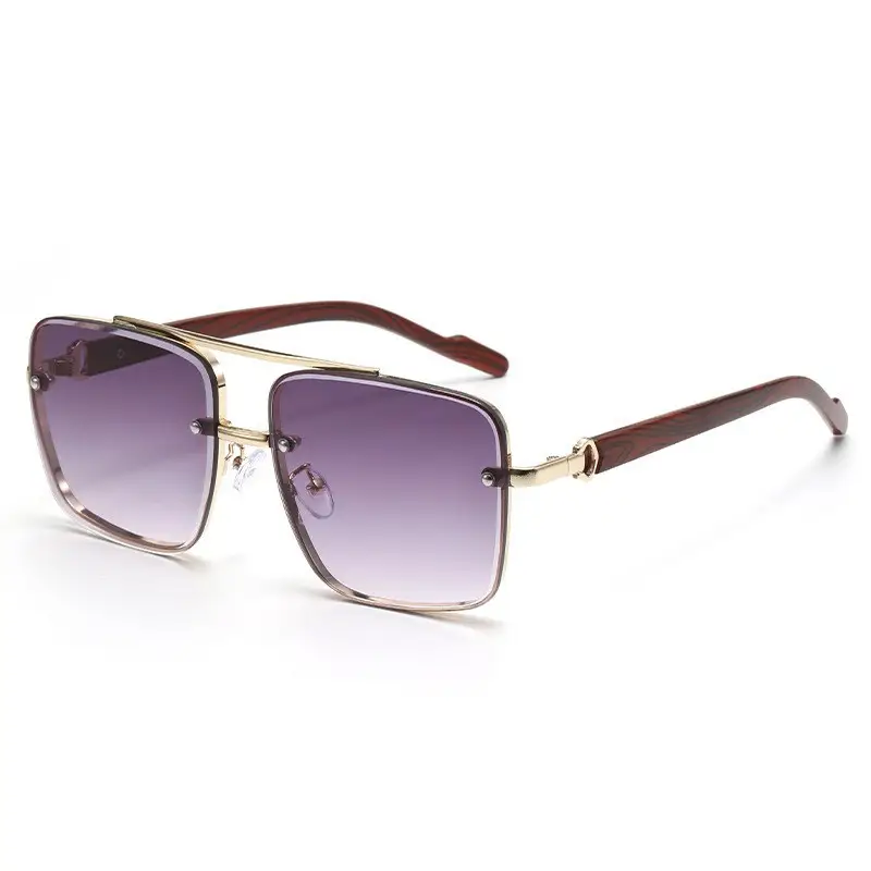 Men's Polarized Sunglasses Retro Brown Gold - Image 3