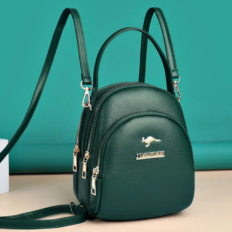Women's Western Style Shoulder Bag with Gold Plated Zipper - Image 3