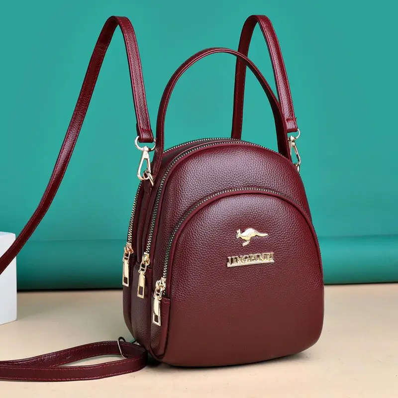 Women's Western Style Shoulder Bag with Gold Plated Zipper - Image 4