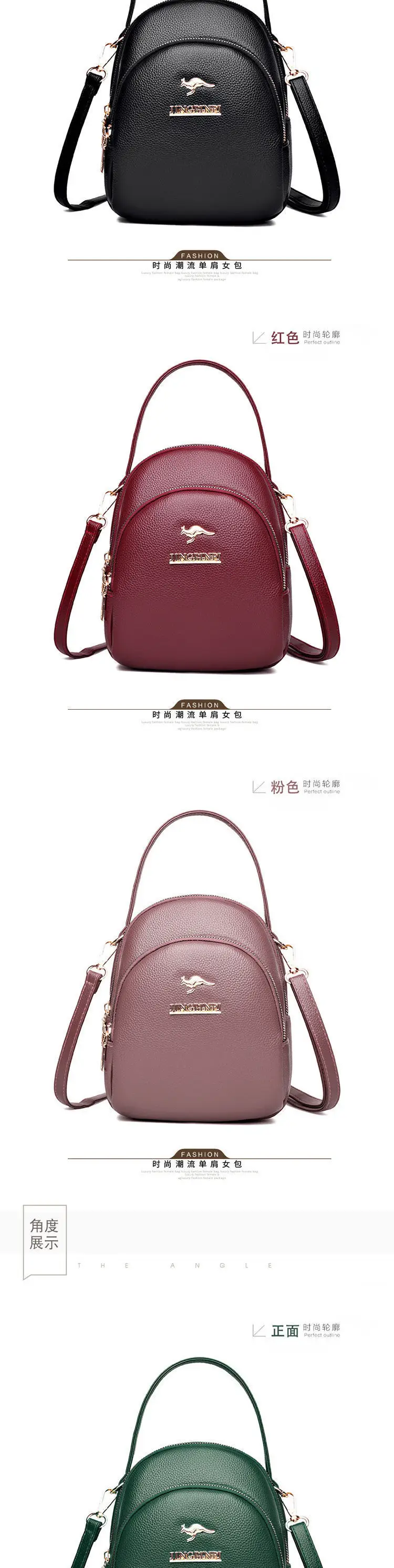 Women's Western Style Shoulder Bag with Gold Plated Zipper — feature 6