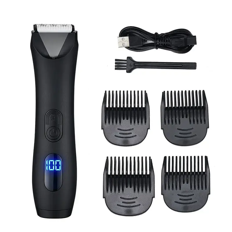 Digital Self-Sharpening Men's Clipper with 4 Blades - Image 6