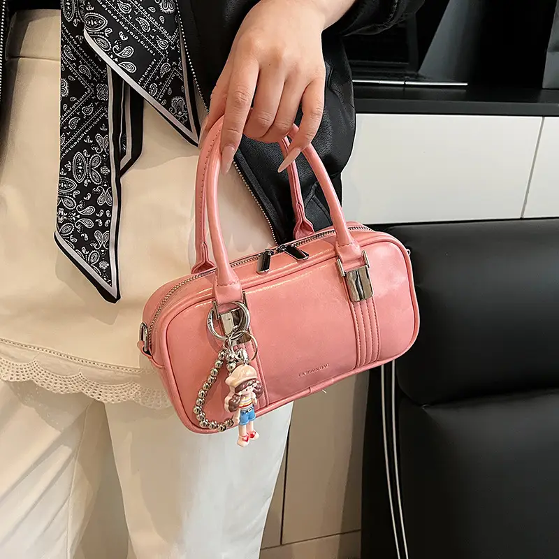 Women Pink Korean Style Shoulder Bag 2025 - Image 6