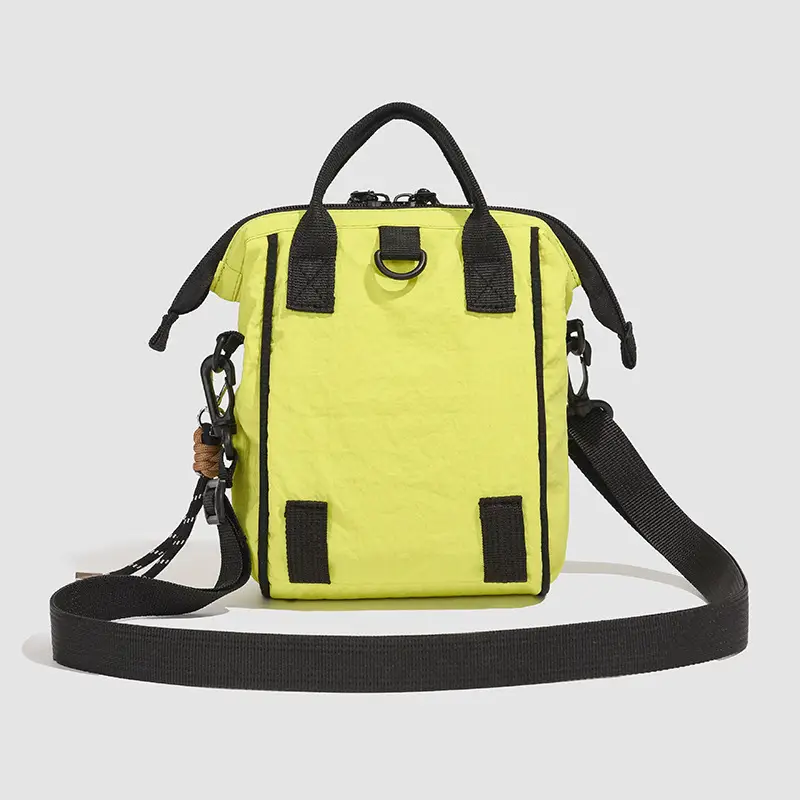 2025 Summer Lightweight Sports Crossbody Bag Black Yellow