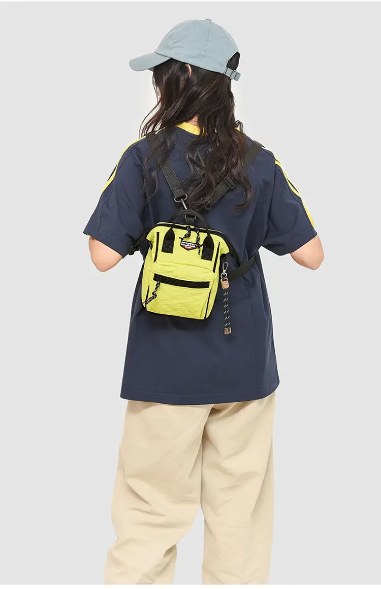 2025 Summer Lightweight Sports Crossbody Bag Black Yellow — feature 10