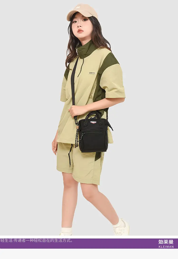 2025 Summer Lightweight Sports Crossbody Bag Black Yellow — feature 19