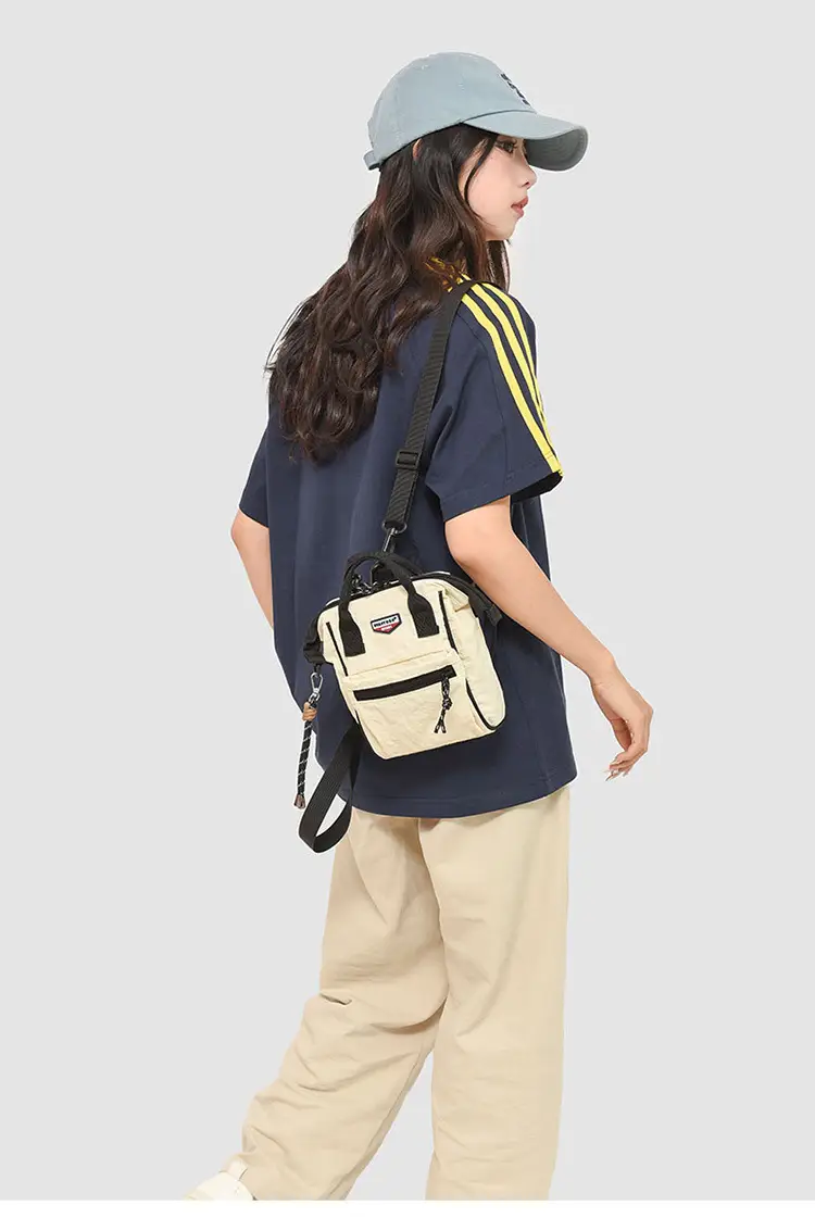 2025 Summer Lightweight Sports Crossbody Bag Black Yellow — feature 21