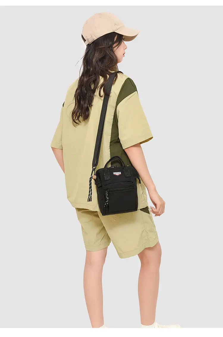 2025 Summer Lightweight Sports Crossbody Bag Black Yellow — feature 22