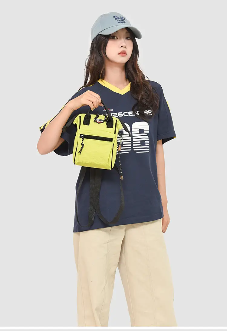 2025 Summer Lightweight Sports Crossbody Bag Black Yellow — feature 23