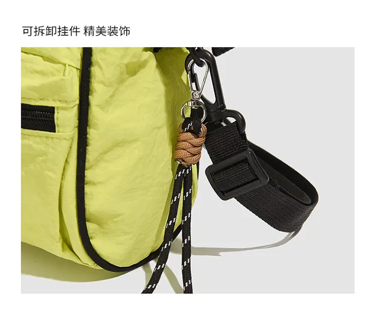 2025 Summer Lightweight Sports Crossbody Bag Black Yellow — feature 28