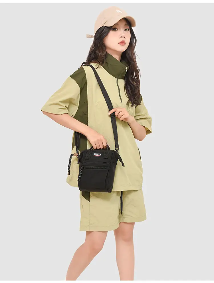 2025 Summer Lightweight Sports Crossbody Bag Black Yellow — feature 8