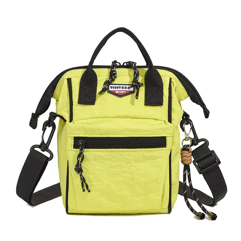 2025 Summer Lightweight Sports Crossbody Bag Black Yellow